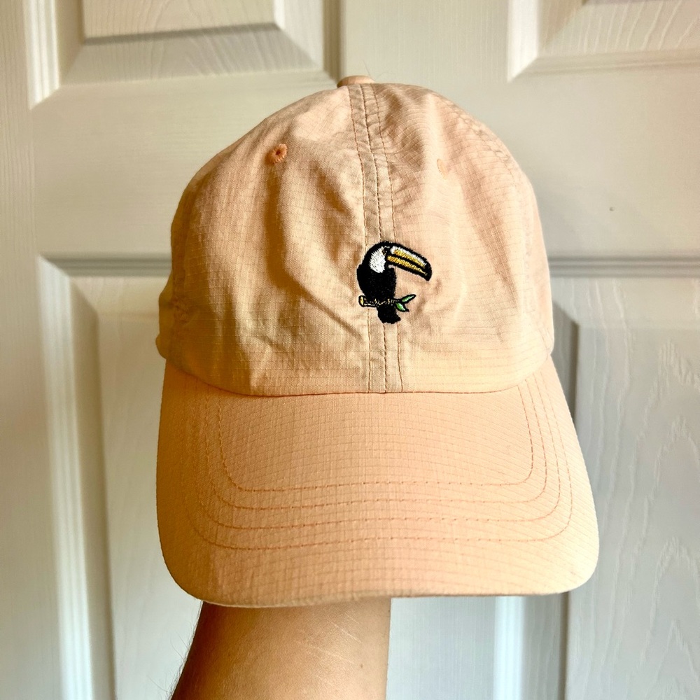 Lightweight Peach Hurley Int. Dad Hat with Toucan - Adjustable